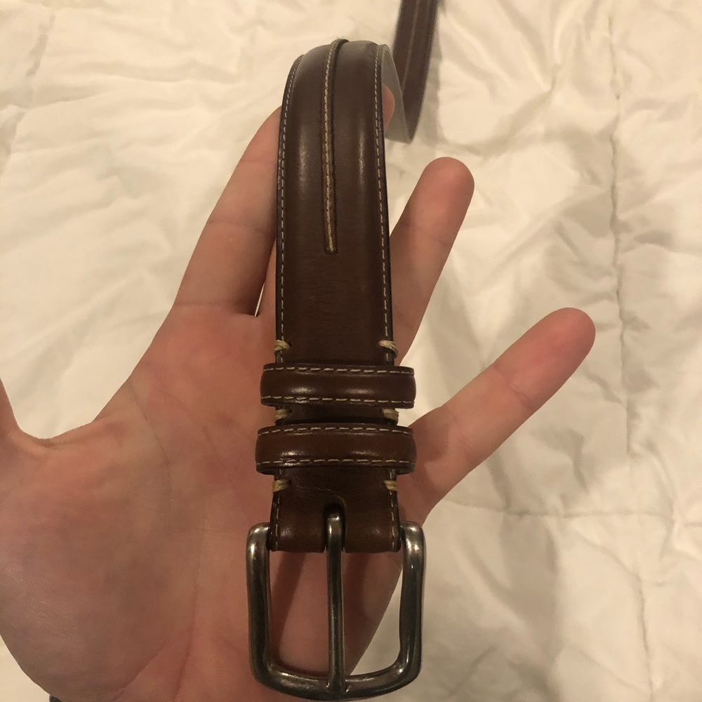 Men’s Bacharach brown leather belt